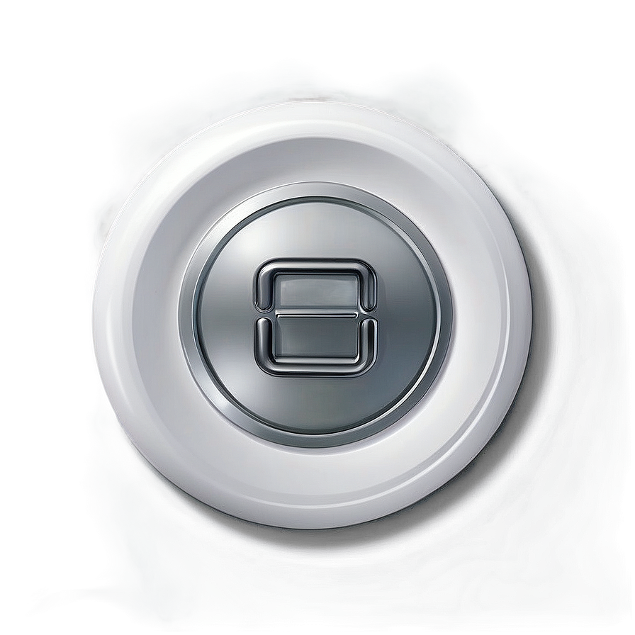 High-quality White Button Png Pqu PNG Image