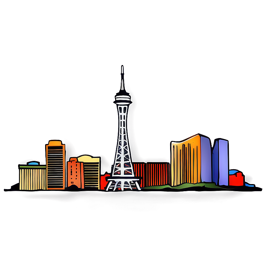 High Resolution Las Vegas Skyline Png Dus PNG Image