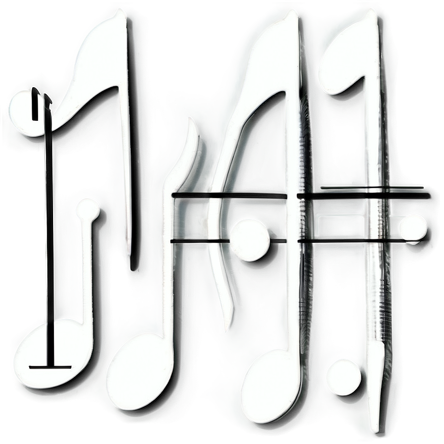 High-resolution White Music Notes Png Pvh79 PNG Image