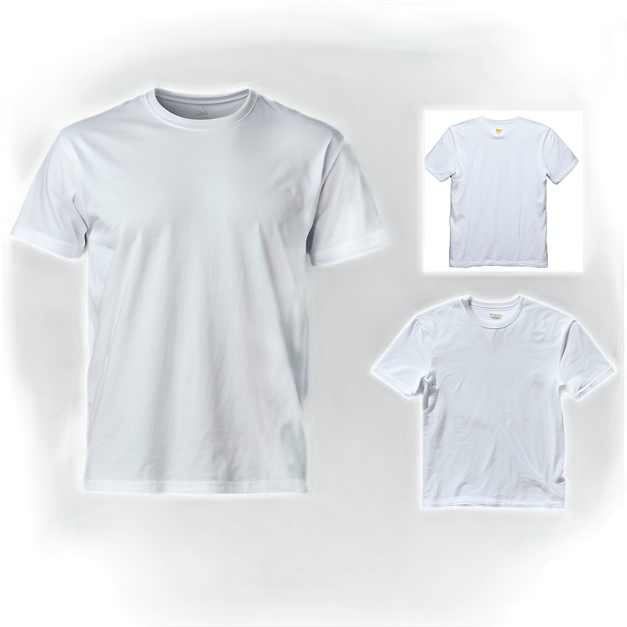 High-resolution White Tee Mockup Png 30 PNG Image