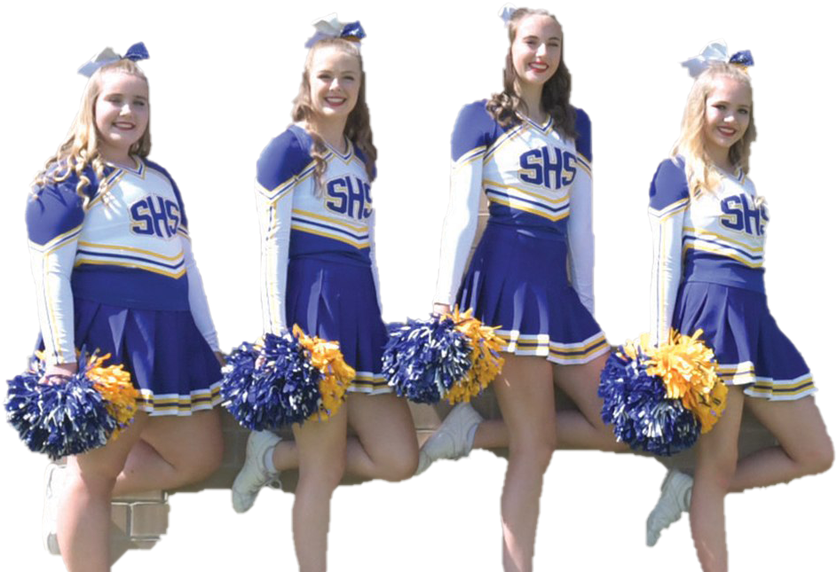 High School Cheerleaders Team PNG Image