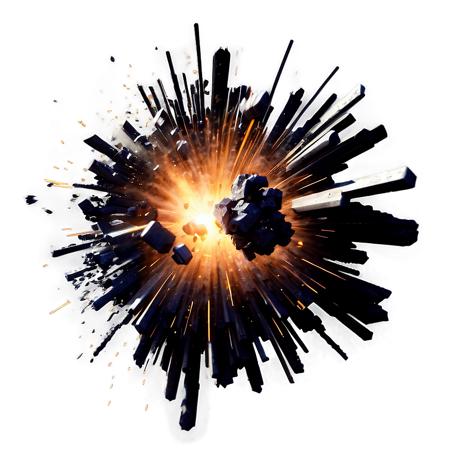 High-speed Impact Explosion Png Wbu49 PNG Image