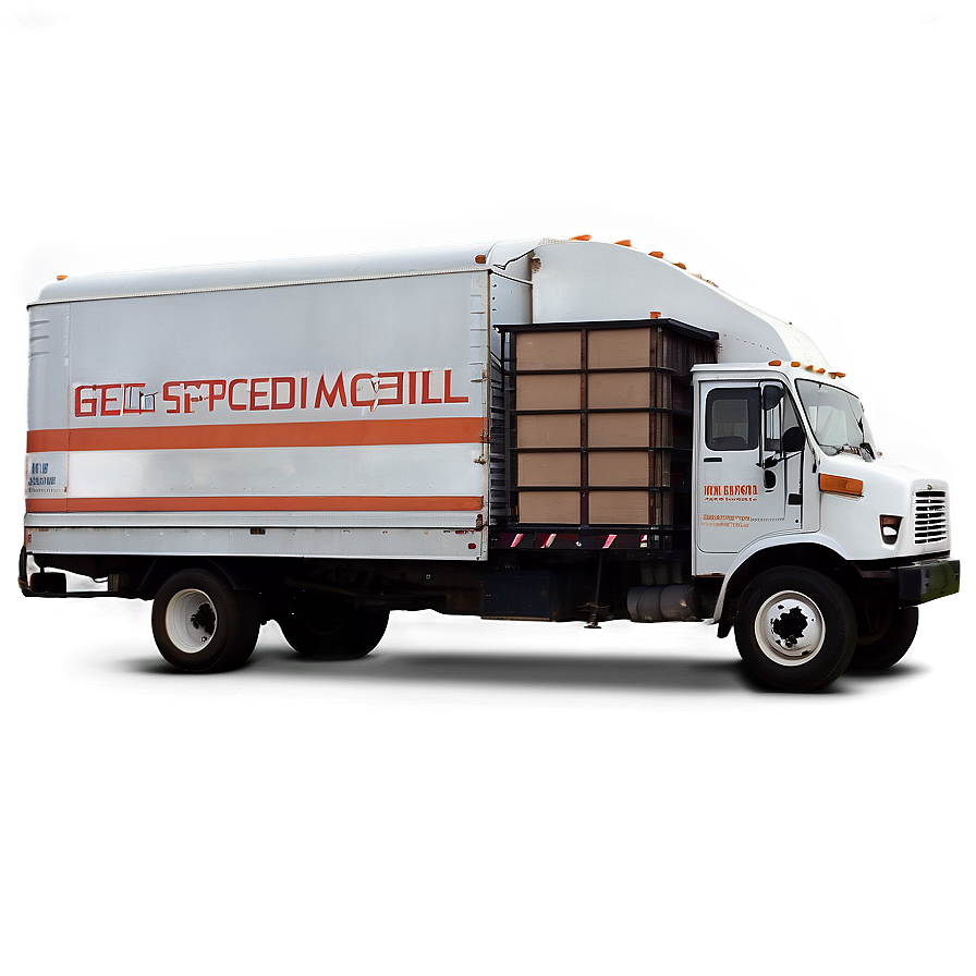 High-speed Mail Truck Delivery Png Rck PNG Image