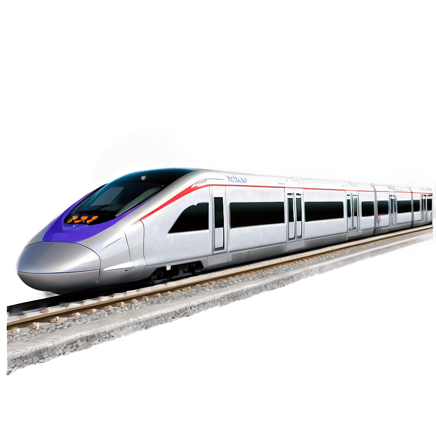 High-speed Metro Train Png Viw PNG Image