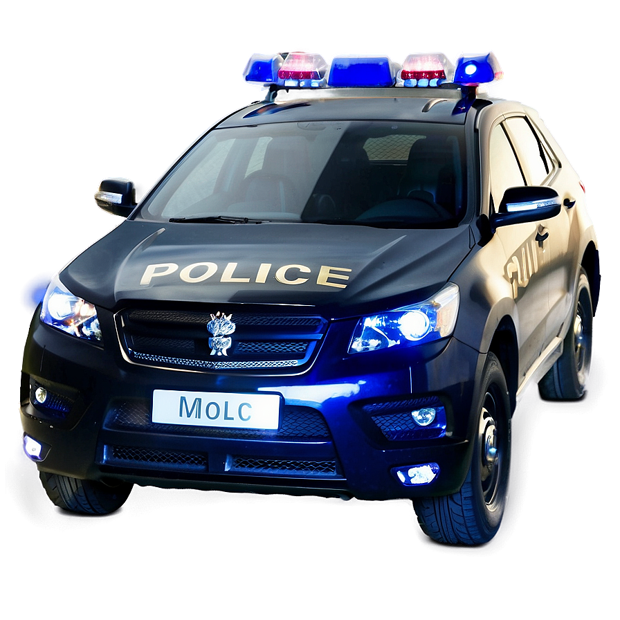 High-speed Police Car Png Ajt PNG Image