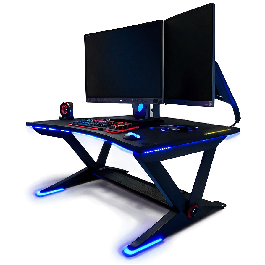 High-tech Gaming Desk Png Qxu PNG Image