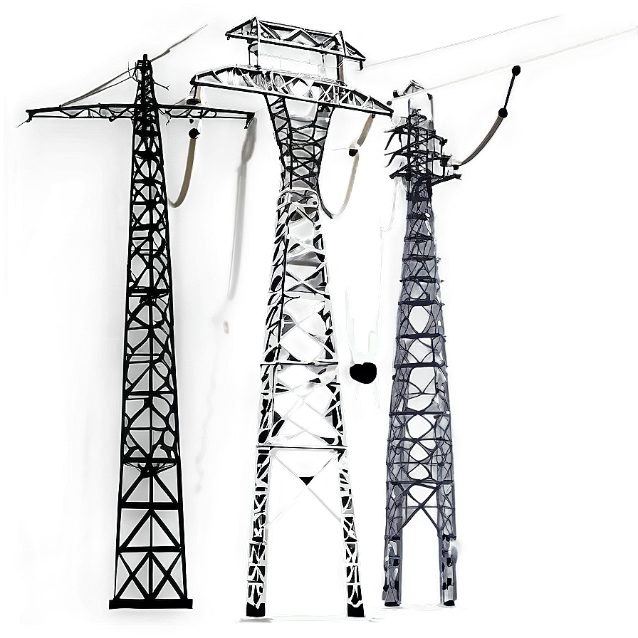 High Voltage Utility Pole Png Ehl PNG Image