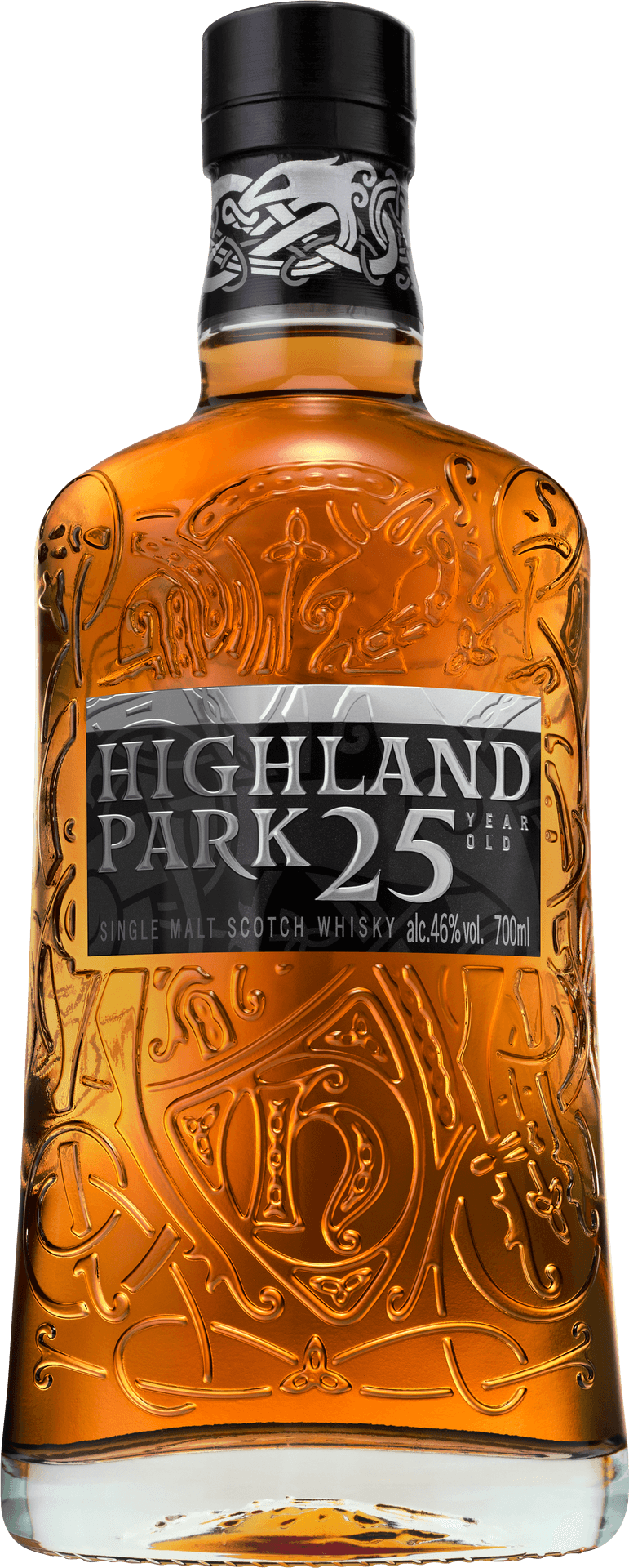 Highland Park25 Year Old Scotch Whisky Bottle PNG Image