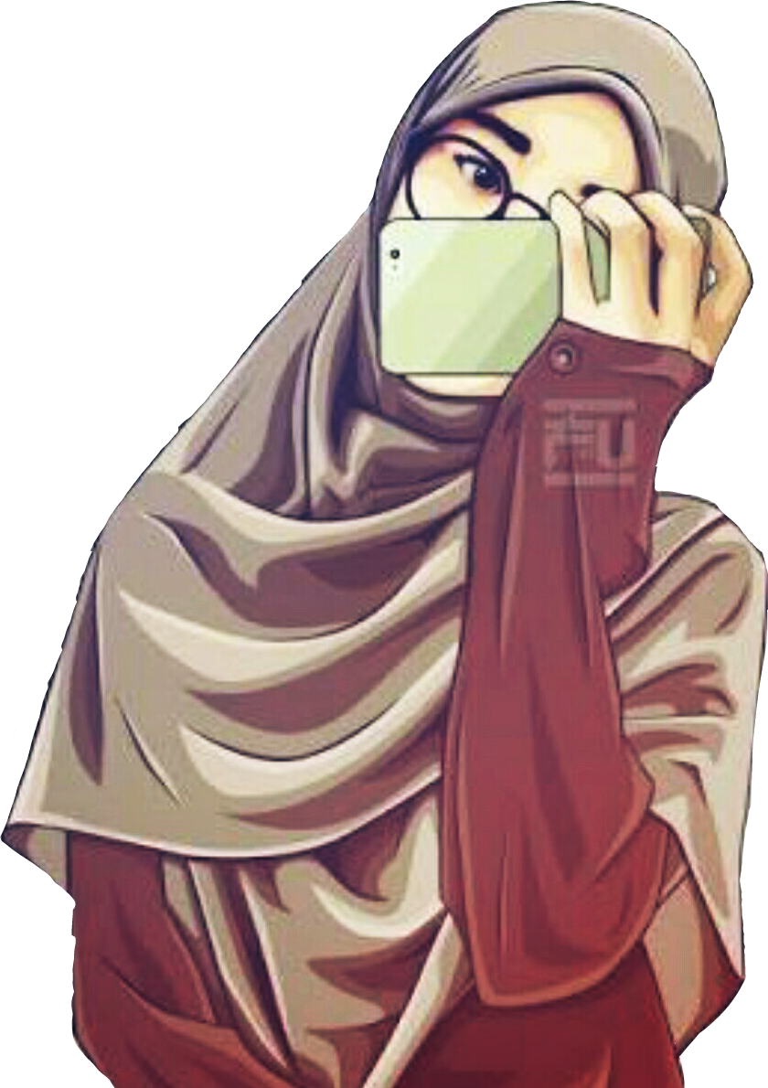 Hijab Wearing Woman With Mask PNG Image