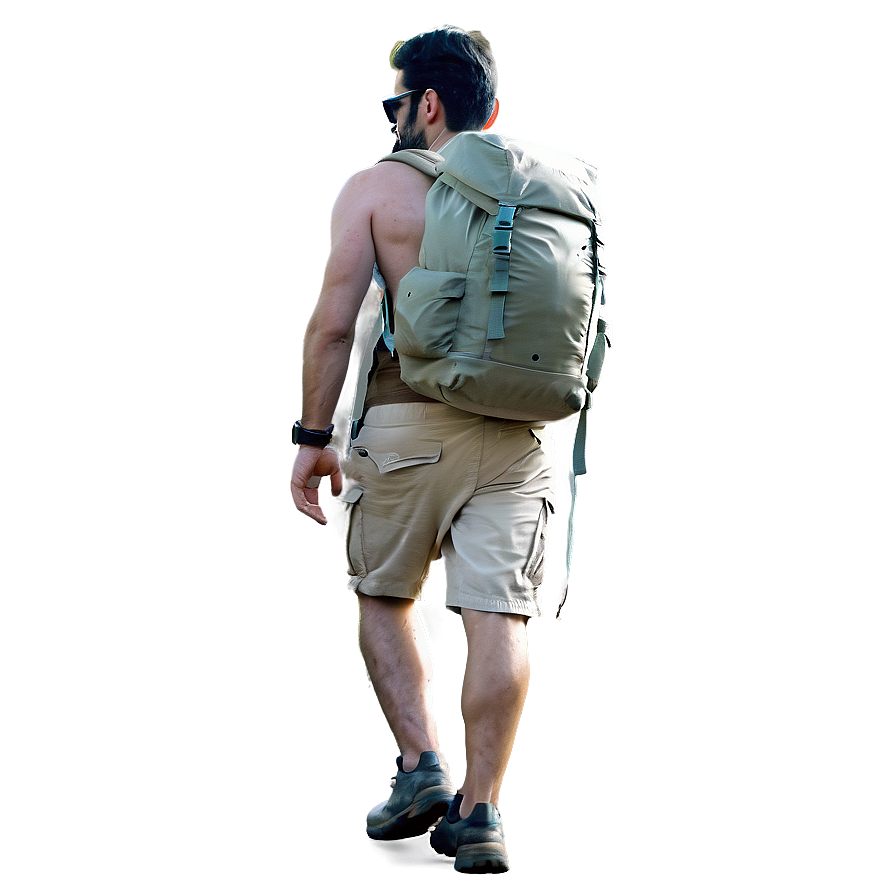 Hiker In Desert Png Wkj14 PNG Image