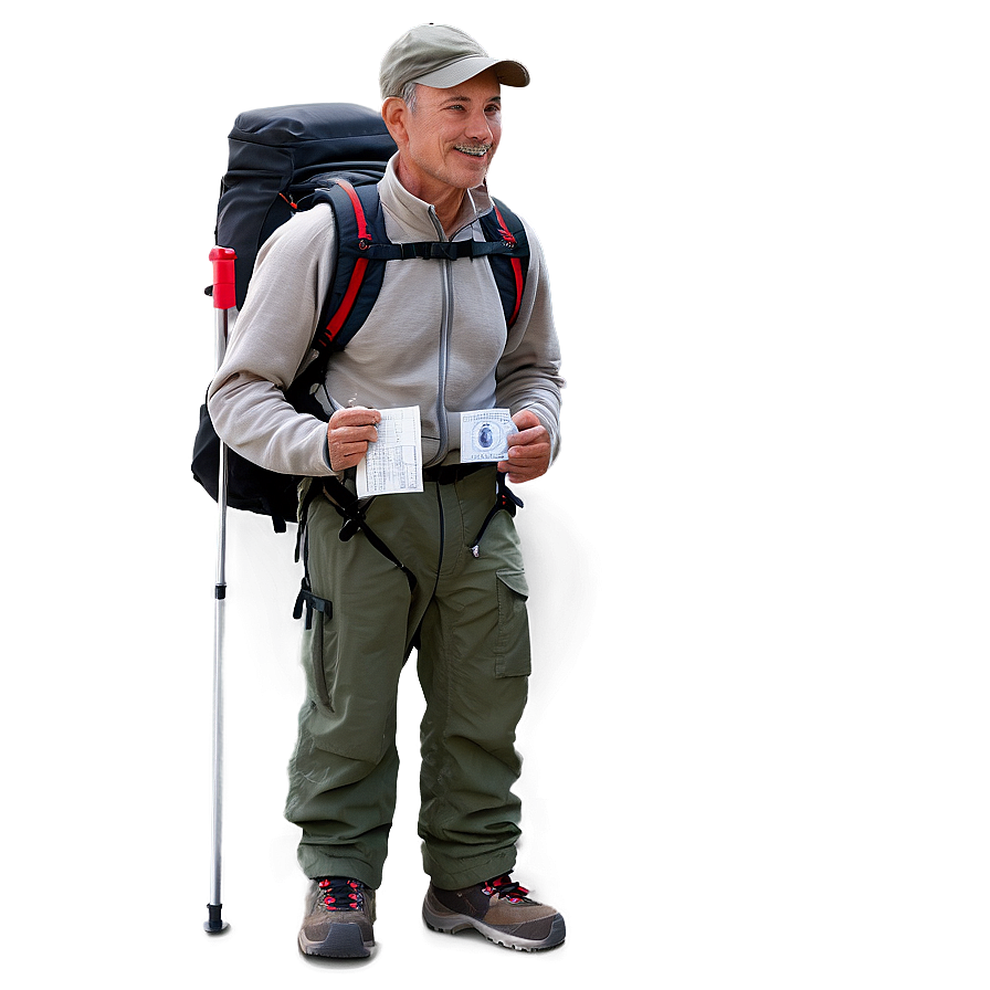 Hiker With Compass Png Coo93 PNG Image