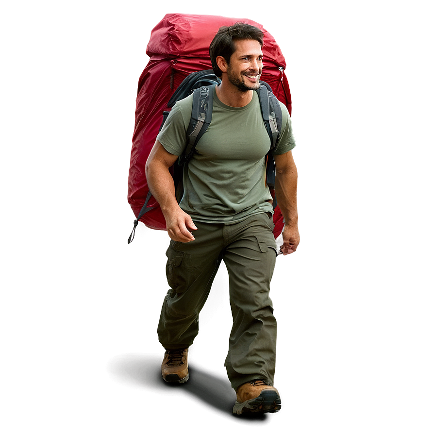 Hiker With Tent Png 51 PNG Image