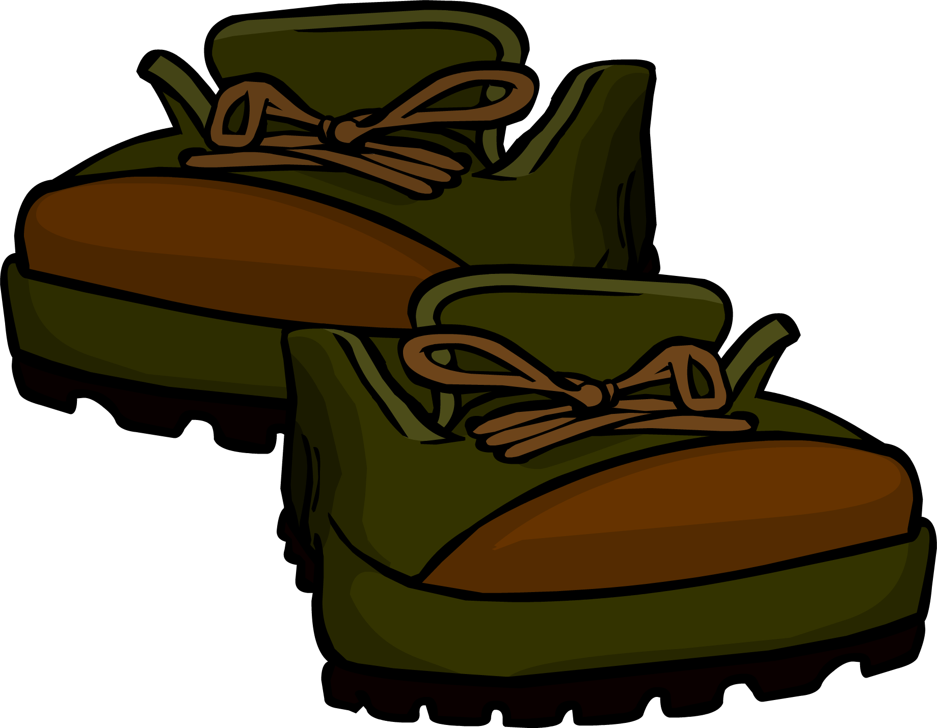 Hiking Boots Illustration PNG Image