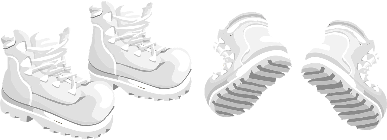 Hiking Boots Vector Illustration PNG Image