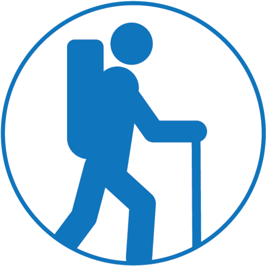 Hiking Trail Symbol Icon PNG Image