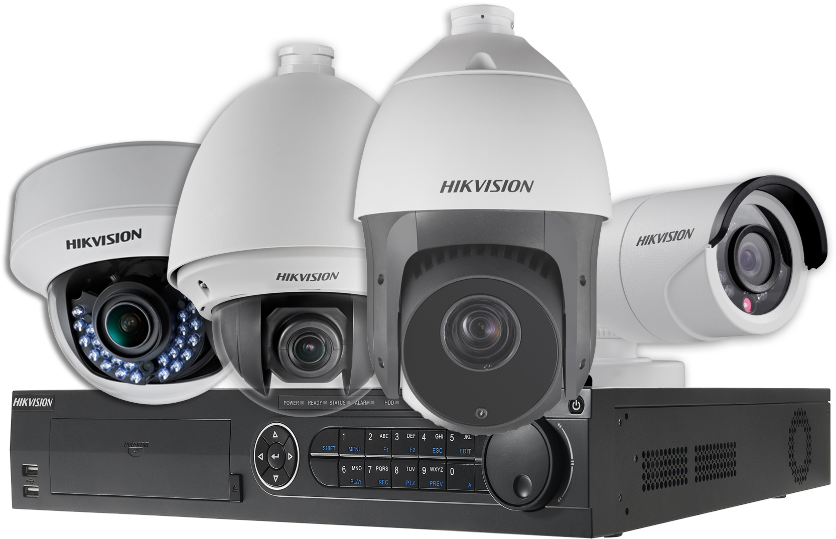 Hikvision C C T V Camera Collection PNG Image