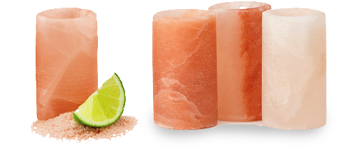 Himalayan Salt Glasseswith Lime Wedge PNG Image