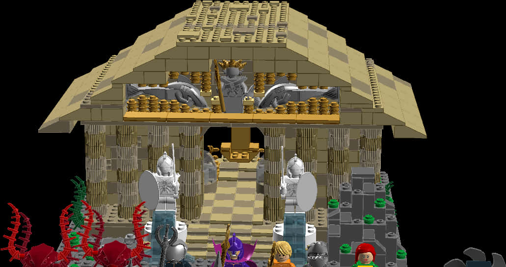 Hindu_ Temple_ Lego_ Structure PNG Image