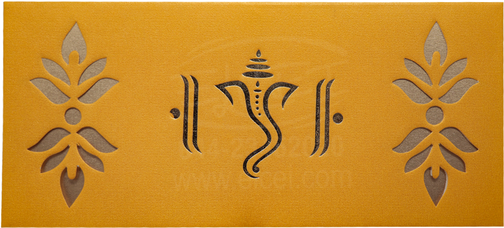 Hindu Wedding Card Design PNG Image