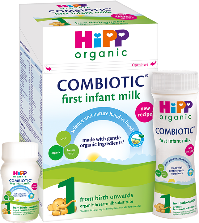 Hipp Organic Combiotic First Infant Milk Product PNG Image