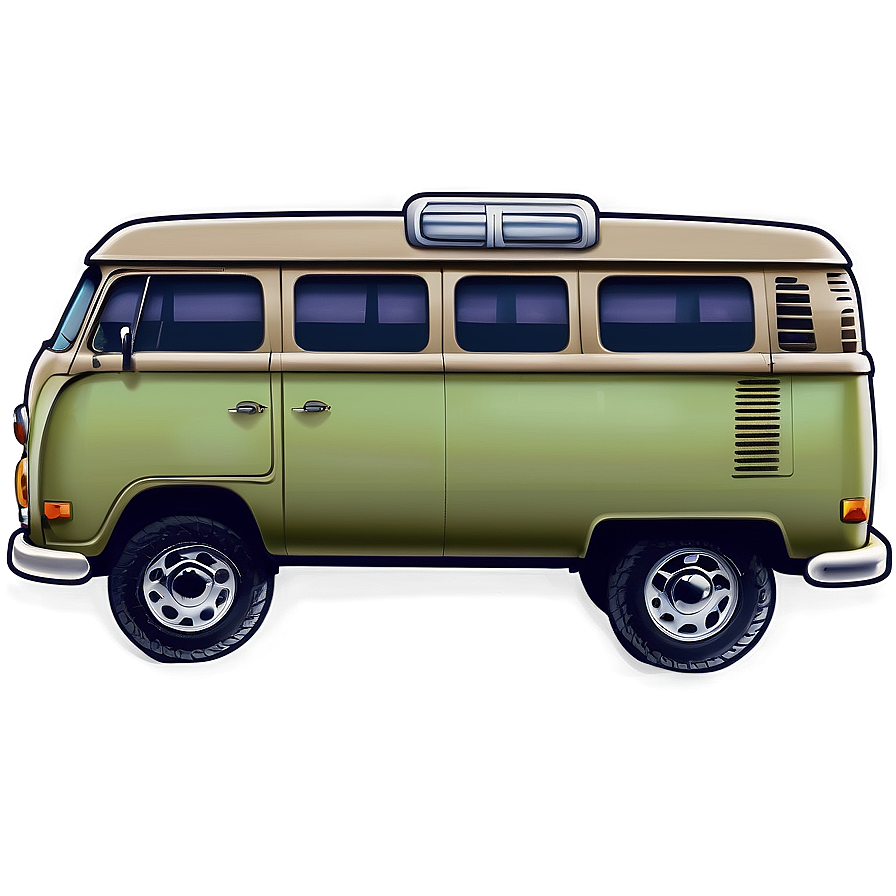 Hippie Van Illustration Png 93 PNG Image