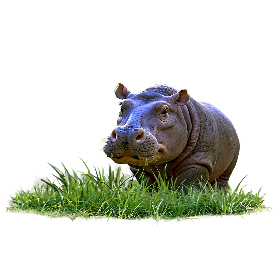 Hippo In Grass Png Hkn PNG Image