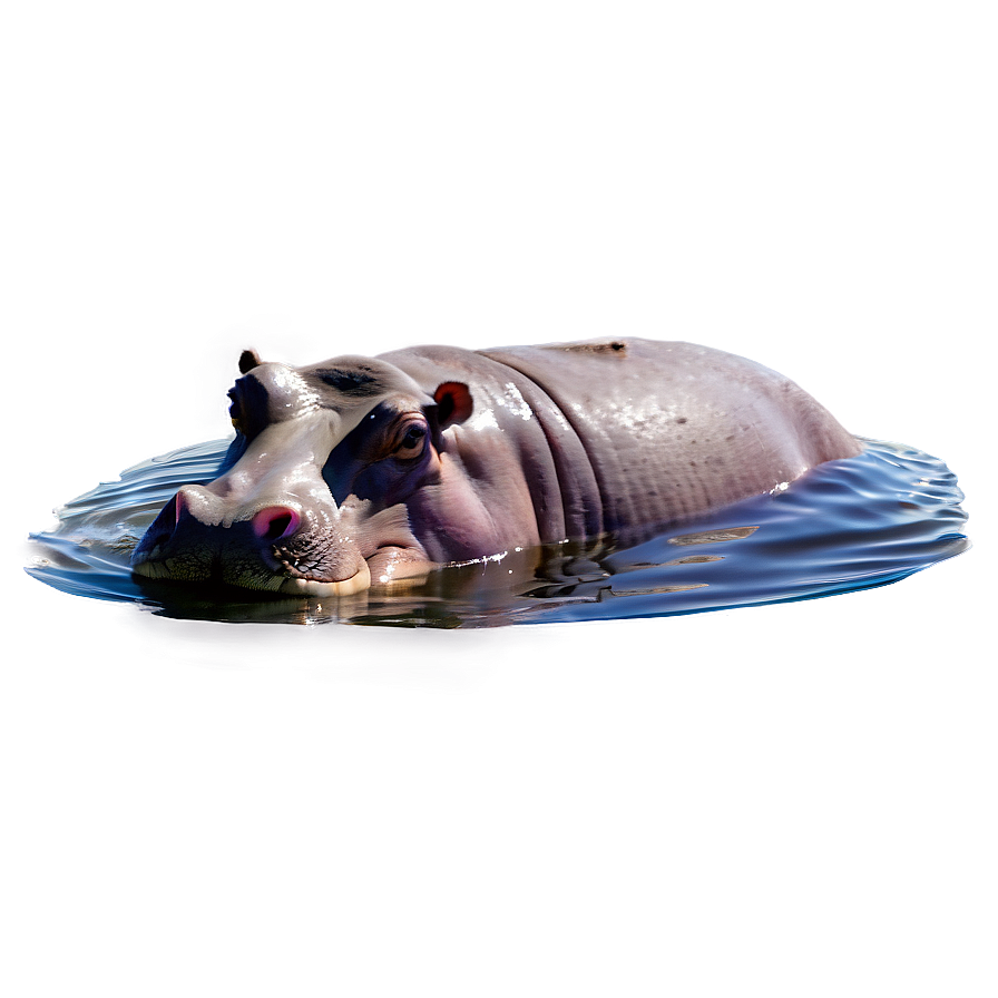 Hippo In Water Png Jgn80 PNG Image