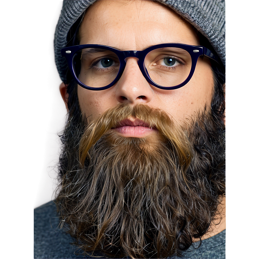 Hipster Beard Fashion Png 05042024 PNG Image