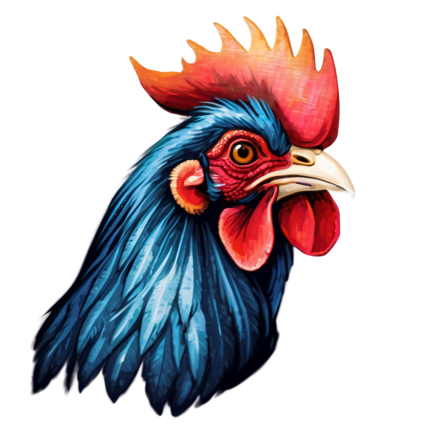 Hipster Rooster Drawing Png 36 PNG Image