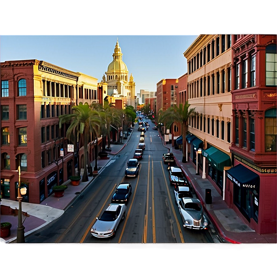 Historic Gaslamp Quarter San Diego Png Ltg PNG Image