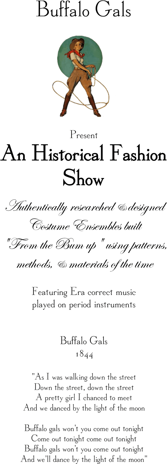 Historical Fashion Show Poster PNG Image