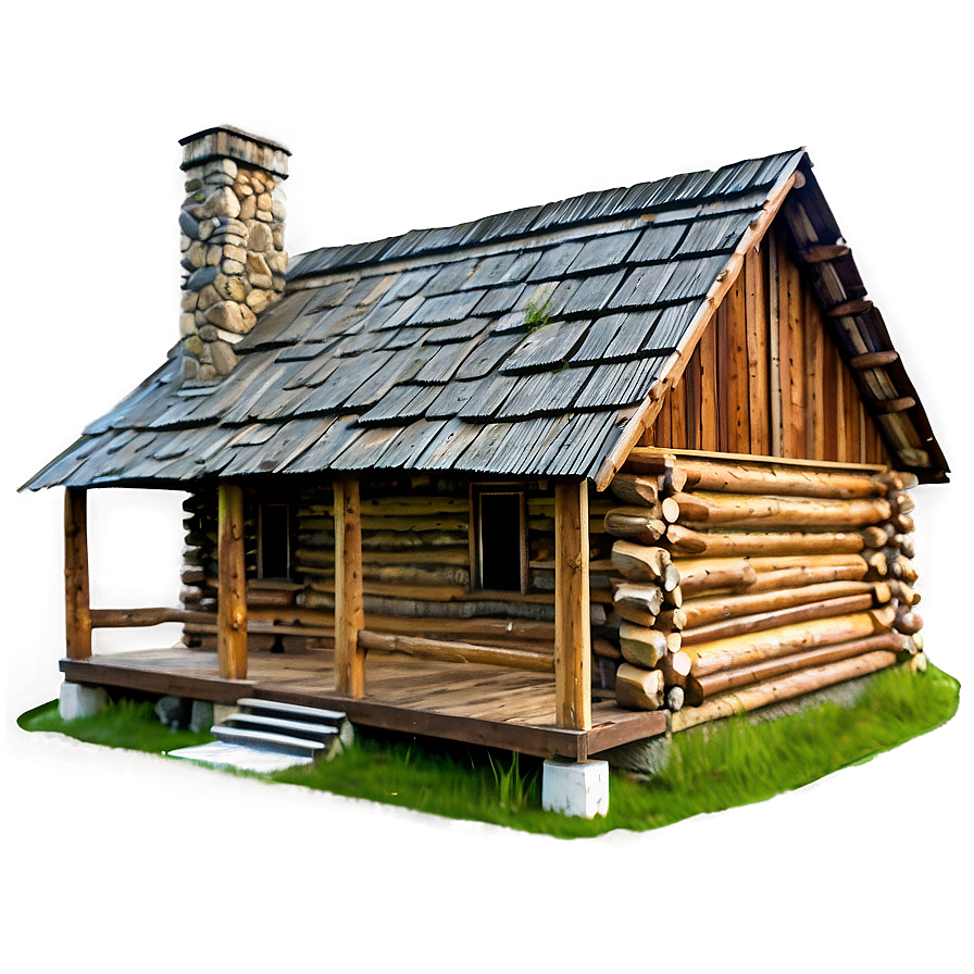 Historical Log Cabin Landmark Png 06122024 PNG Image