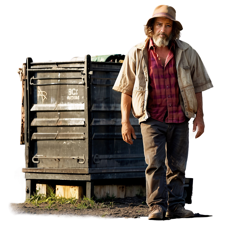 Hobo In Urban Setting Png 06242024 PNG Image