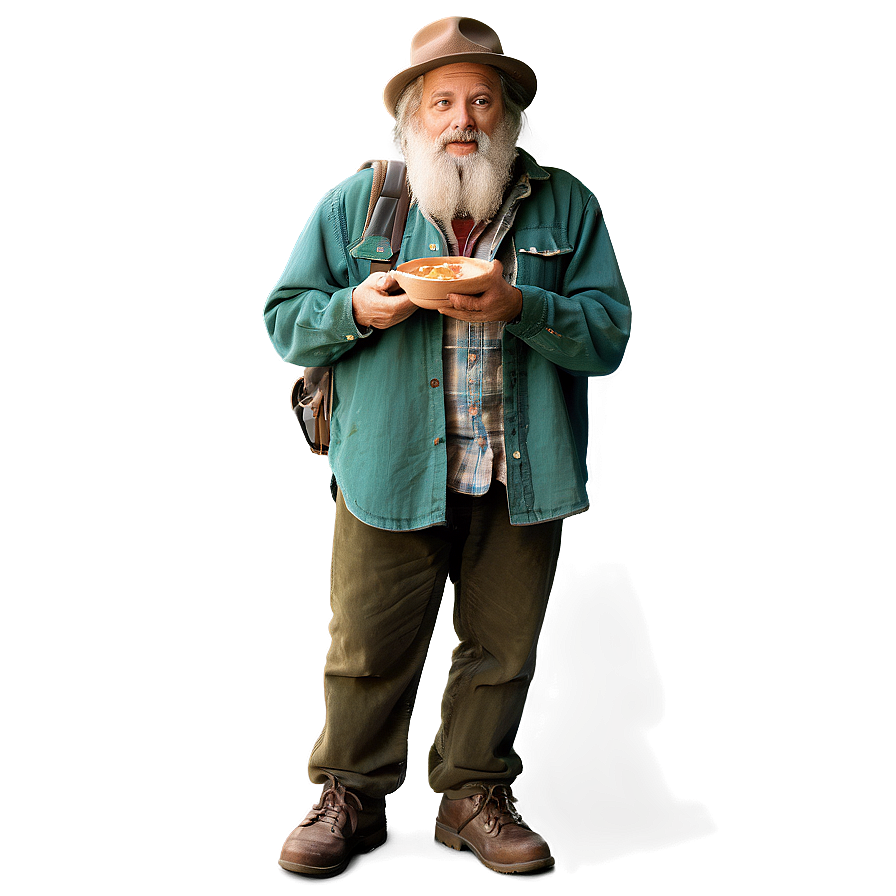 Hobo Sharing Food Png Imk PNG Image