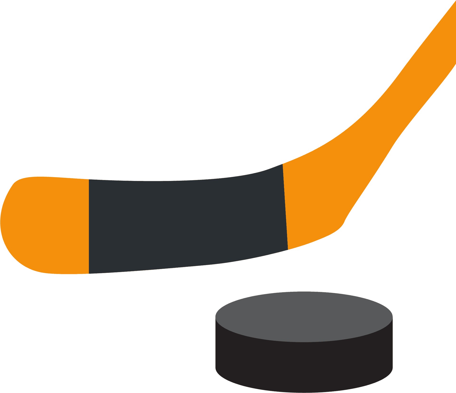 Hockey Stickand Puck Vector PNG Image