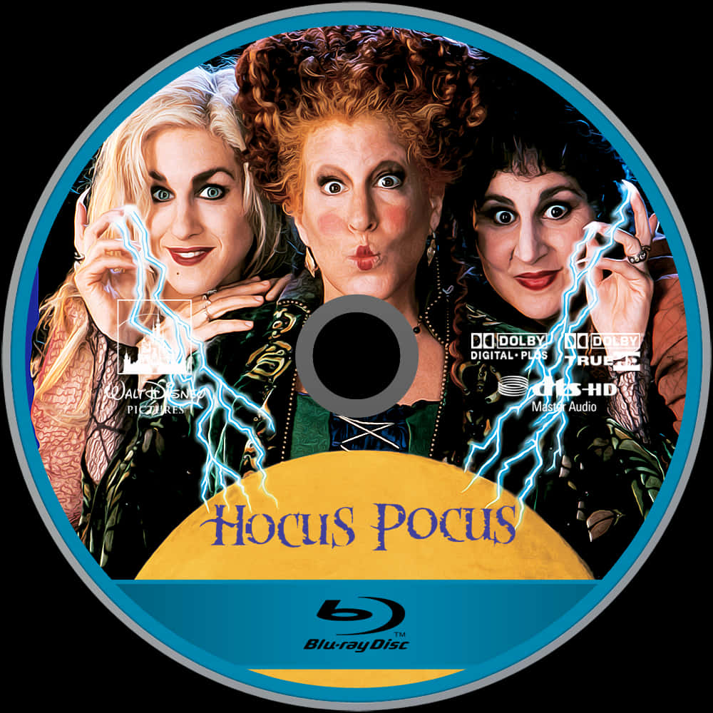 Hocus Pocus Bluray Disc Cover PNG Image