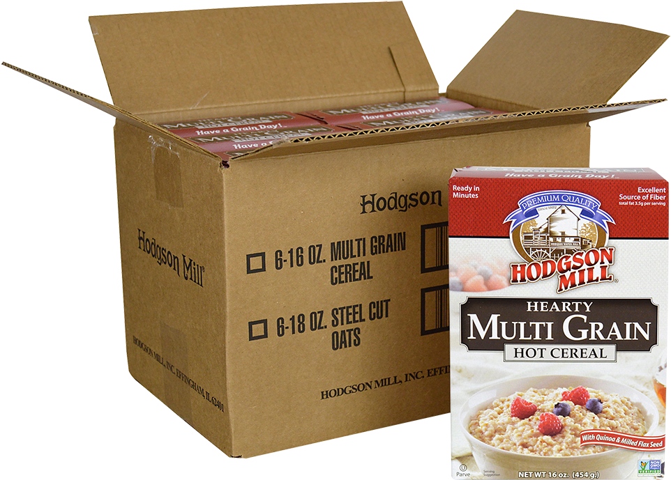 Hodgson Mill Multi Grain Cereal Boxand Packaging PNG Image