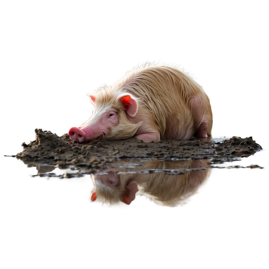 Hog In Mud Png Kol PNG Image