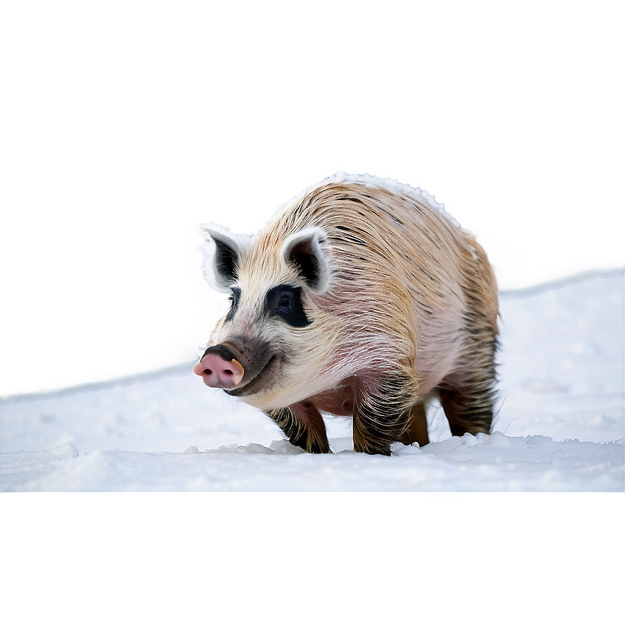 Hog In Snow Png Mgo PNG Image