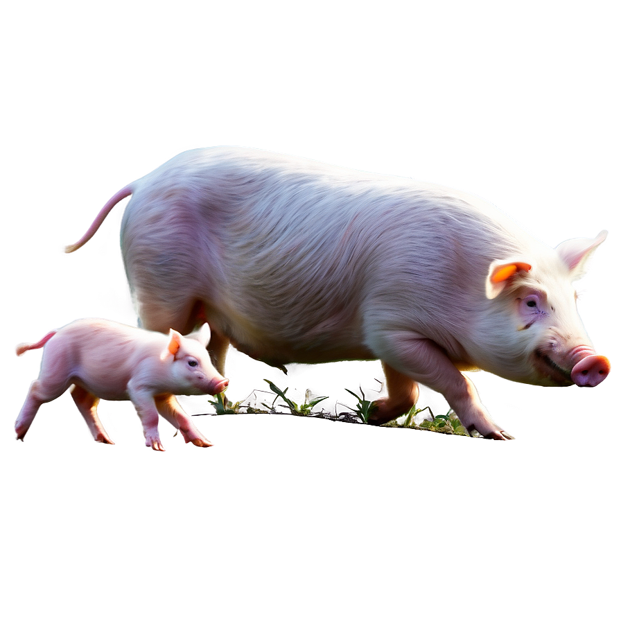 Hog With Piglets Png Wrx21 PNG Image