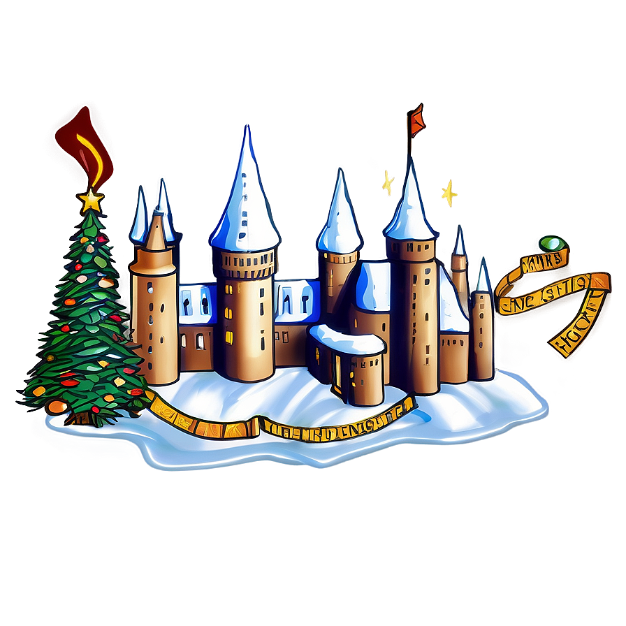 Hogwarts Christmas Magic Png 06252024 PNG Image