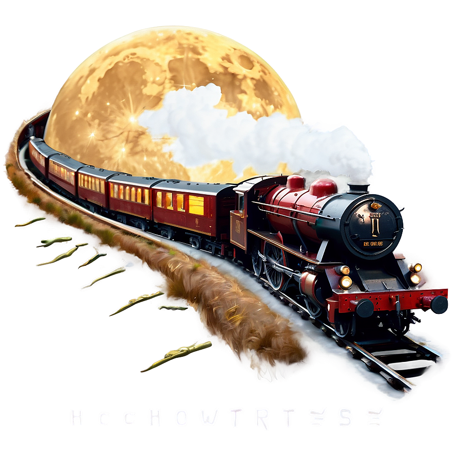 Hogwarts Express Full Moon Png 06292024 PNG Image