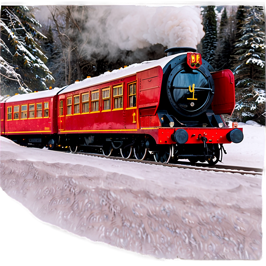 Hogwarts Express Snow Png Jbi PNG Image