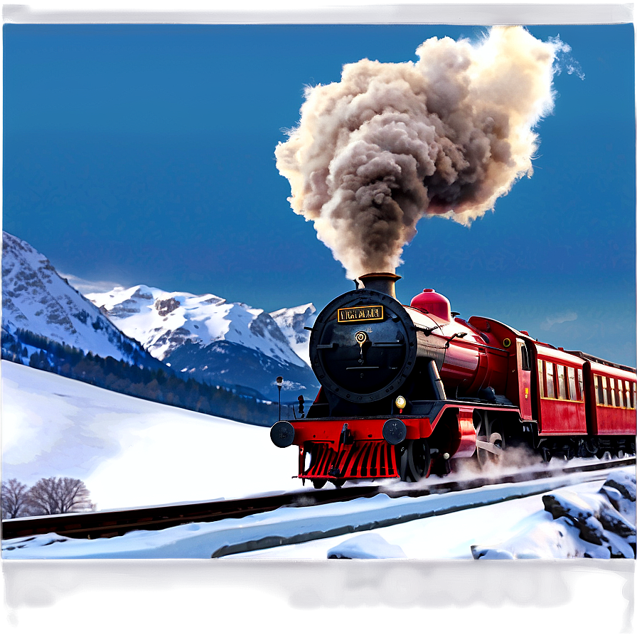 Hogwarts Express Winter Journey Png Afy PNG Image