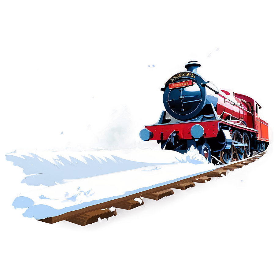 Hogwarts Express Winter Png Bss PNG Image