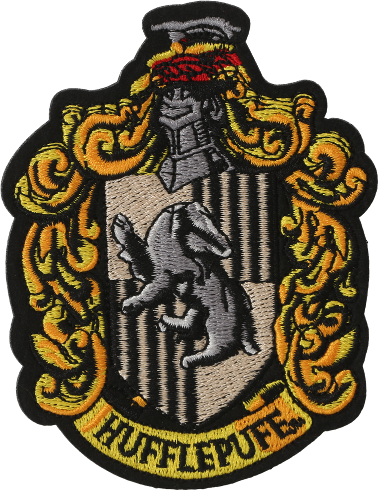 Hogwarts_ Hufflepuff_ Crest_ Embroidery PNG Image