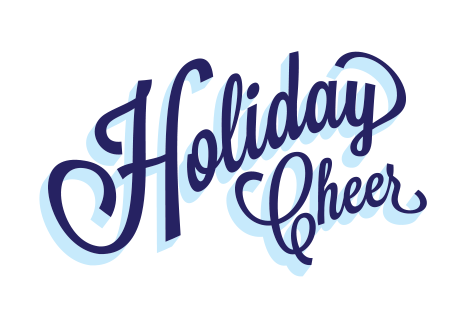 Holiday Cheer Calligraphy PNG Image