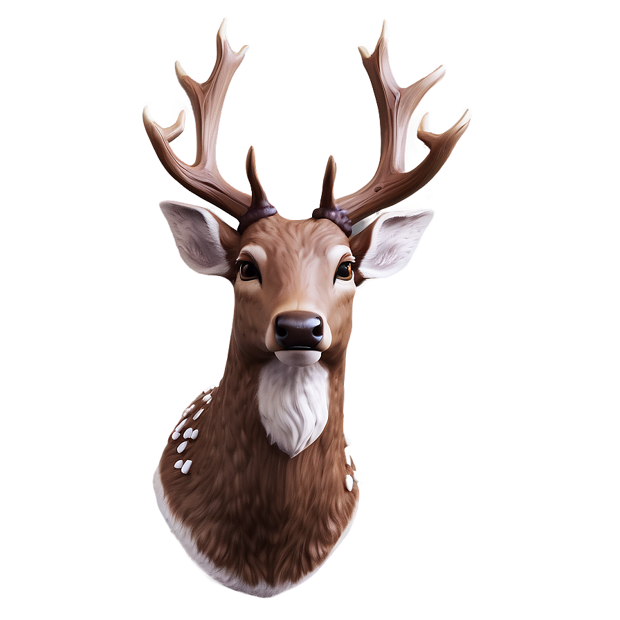 Holiday Deer Head Christmas Theme Png 06212024 PNG Image