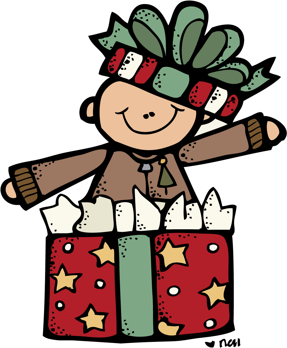 Holiday Gift Box Cartoon Character PNG Image