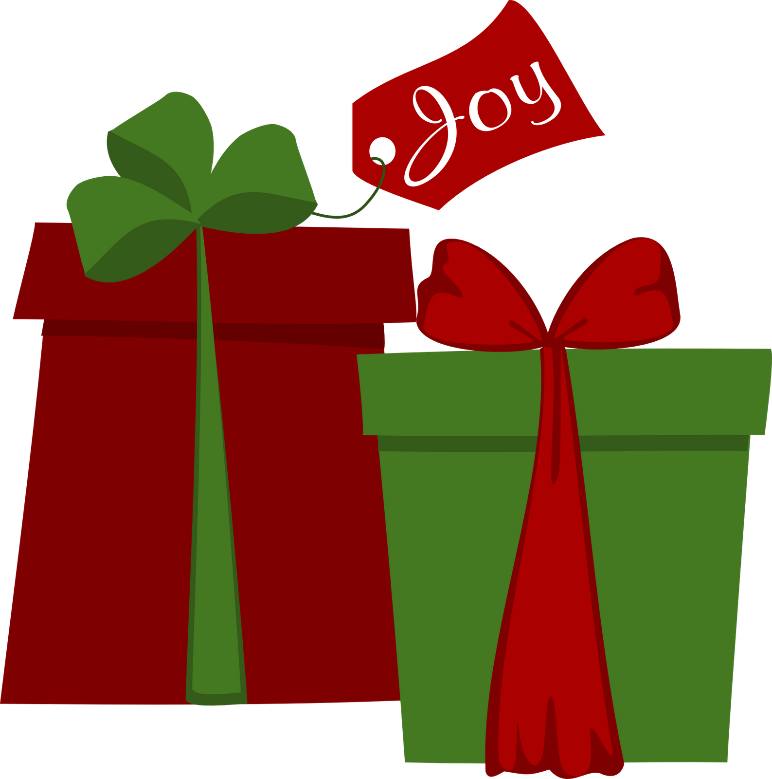 Holiday Gifts With Joy Tag PNG Image